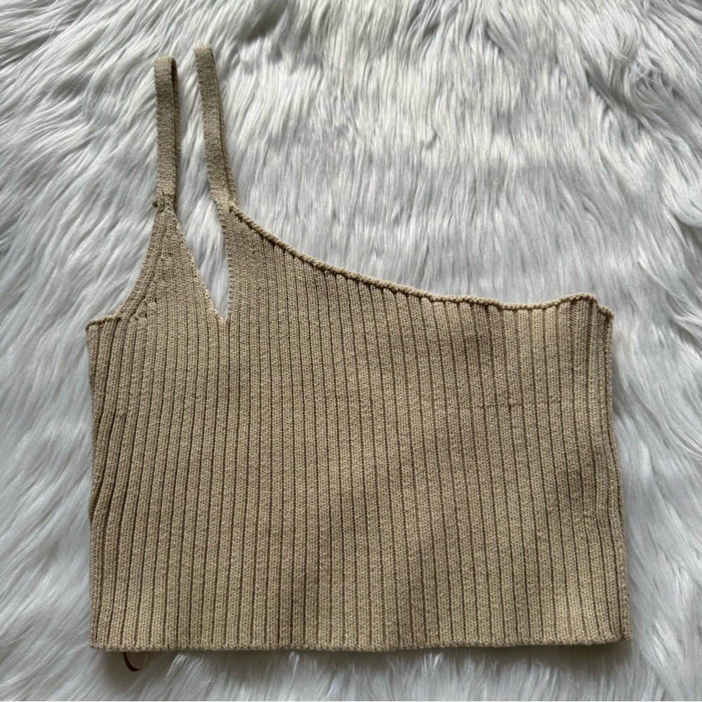 Knit Cutout Cropped Top